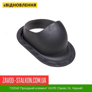 ціна 732542 Прохідний елемент VILPE Classic XL Чорний Івано-Франківськ