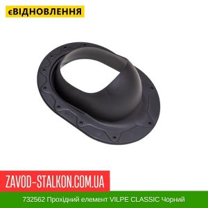 ціна 732562 Прохідний елемент VILPE CLASSIC Чорний Івано-Франківськ