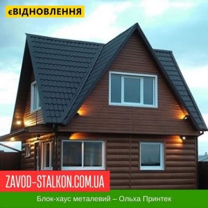 ціна Блок-хаус Металевий - Колір Вільха Івано-Франківськ