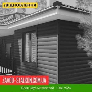 ціна Блок-хаус Металевий - Колір Ral 7024 Івано-Франківськ