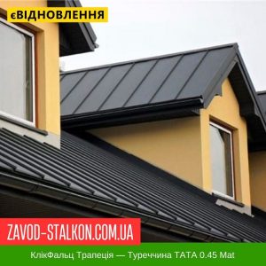 ціна Фальцева Покрівля: Туреччина TATA 0.45 Трапеція Івано-Франківськ