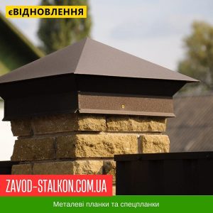 ціна Ковпак для Стовпчика паркану - 8017 Мат Івано-Франківськ