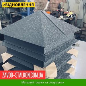 ціна Ковпаки для Стовпчика паркану - RAL 8019 Івано-Франківськ