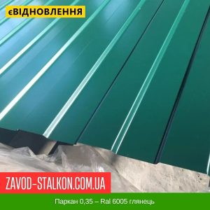 ціна Паркан 0,35 – Ral 6005 глянець Івано-Франківськ