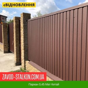 ціна Паркан 0,45 Мат Китай Івано-Франківськ