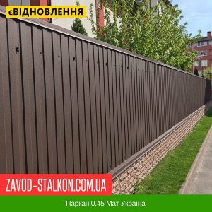 ціна Паркан 0,45 Мат Україна Івано-Франківськ