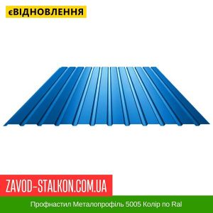 ціна Профнастил Металопрофіль 5005 Колір по Ral Івано-Франківськ