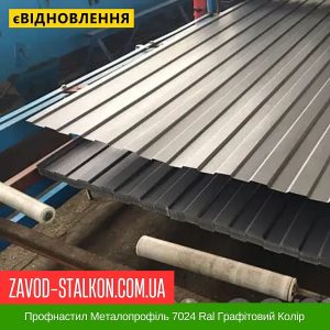 ціна Профнастил Металопрофіль 7024 Ral Графітовий Колір Івано-Франківськ