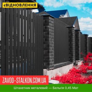 ціна Штахетник Металевий - Бельгія 0,45 Мат Івано-Франківськ