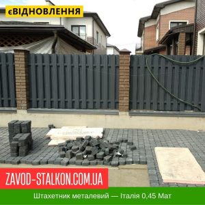 ціна Штахетник Металевий - Італія 0,45 Мат Івано-Франківськ