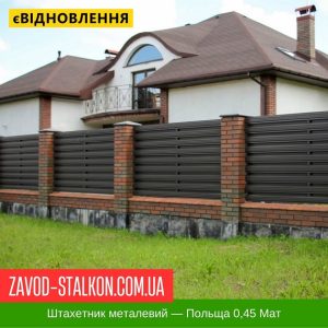 ціна Штахетник Металевий - Польща 0,45 Мат Івано-Франківськ