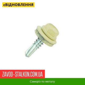 ціна Саморіз по Металу 4,8*19 мм - RAL 1015 Івано-Франківськ