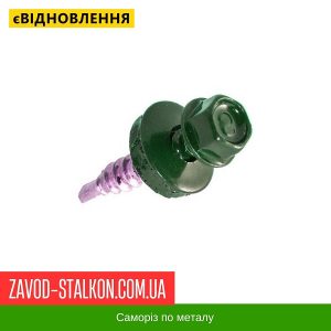 ціна Саморіз по Металу 4,8*19 мм - RAL 6002 Івано-Франківськ