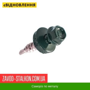 ціна Саморіз по Металу 4,8*19 мм - RAL 6005 Івано-Франківськ