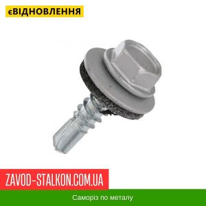 ціна Саморіз по Металу 4,8*19 мм - RAL 7004 Івано-Франківськ