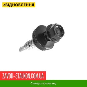 ціна Саморіз по Металу 4,8*19 мм - RAL 7016 Івано-Франківськ