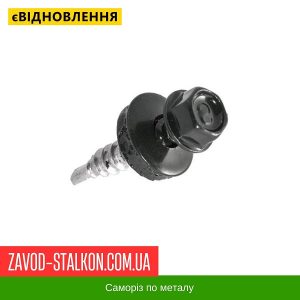 ціна Саморіз по Металу 4,8*19 мм - RAL 7024 Івано-Франківськ
