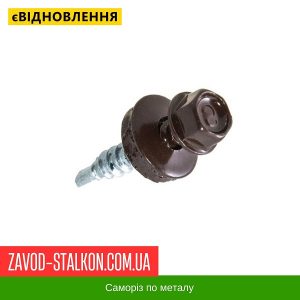 ціна Саморіз по Металу 4,8*19 мм - RAL 8017 Івано-Франківськ