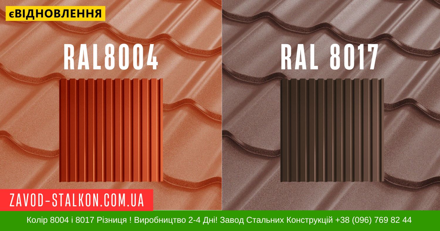 zavod-stalkon.com.ua 8004 і 8017 колір різниця