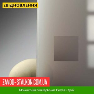 ціна Монолітний полікарбонат BorreX Сірий Івано-Франківськ