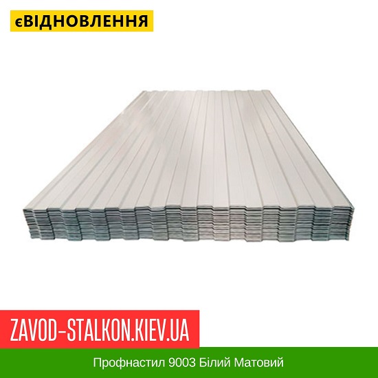 Профнастил 9003 Білий Ral Матовий