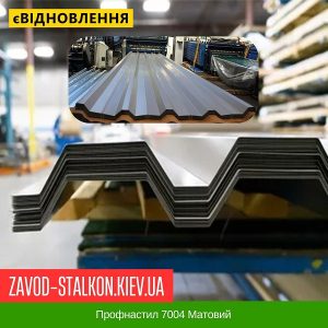Профнастил 7004 Ral Матовий